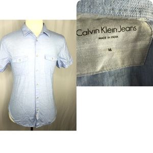 Calvin Klein shirt short sleeve sz M